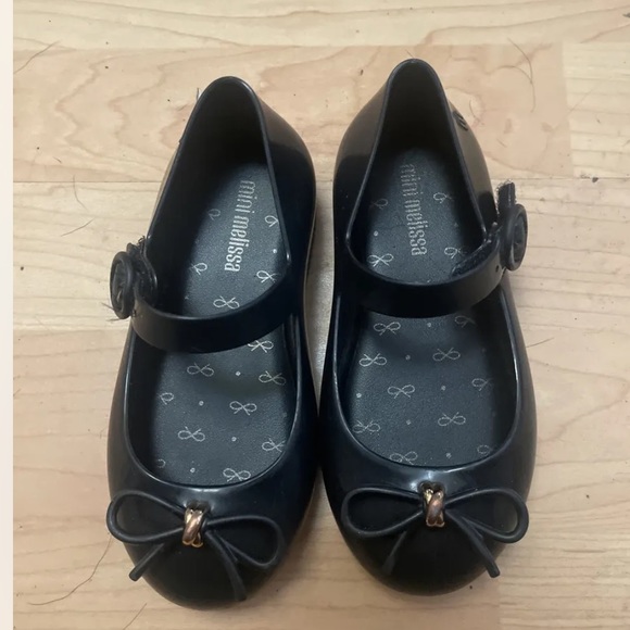 Mini Melissa Shoes Mini Melissa Black Jelly Jellies Mary Jane Shoes
